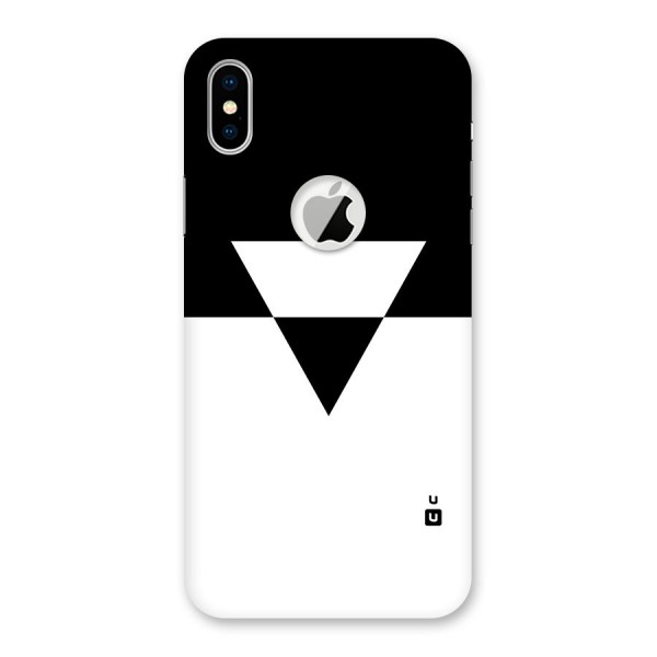 Minimal Triangle Back Case for iPhone XS Logo Cut