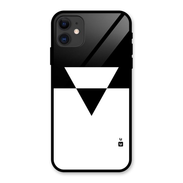 Minimal Triangle Glass Back Case for iPhone 11