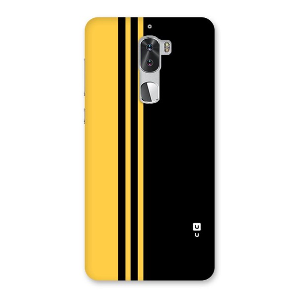 Minimal Yellow and Black Design Back Case for Coolpad Cool 1