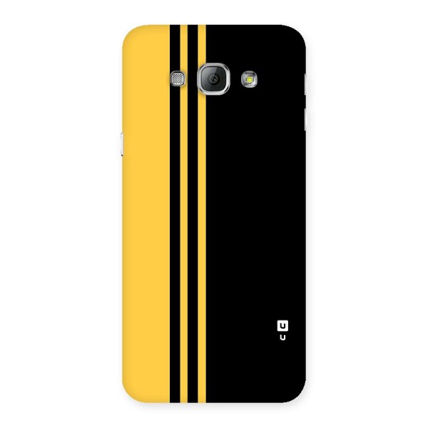 Minimal Yellow and Black Design Back Case for Galaxy A8