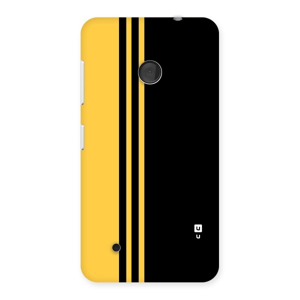 Minimal Yellow and Black Design Back Case for Lumia 530