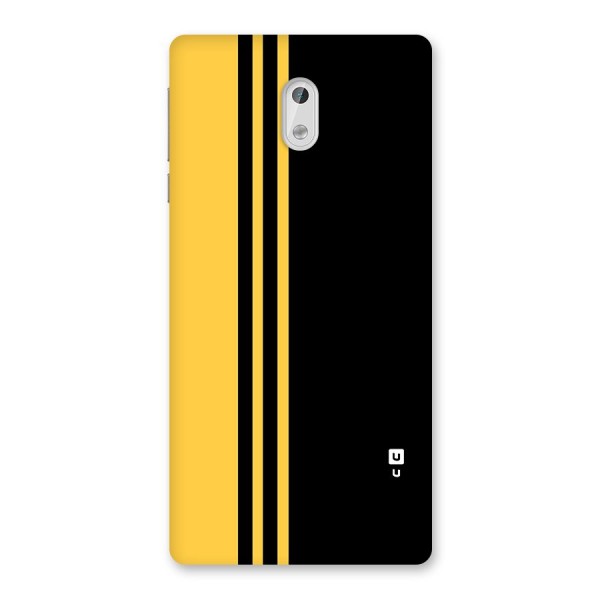 Minimal Yellow and Black Design Back Case for Nokia 3