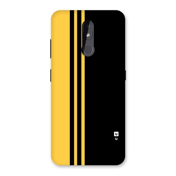 Minimal Yellow and Black Design Back Case for Nokia 3.2