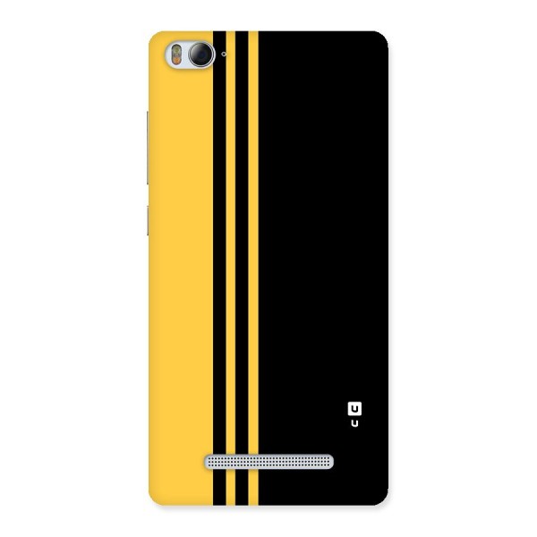 Minimal Yellow and Black Design Back Case for Xiaomi Mi4i