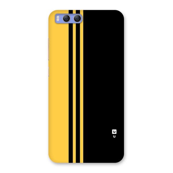 Minimal Yellow and Black Design Back Case for Xiaomi Mi 6