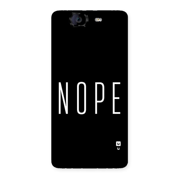 Minimalistic Nope Back Case for Canvas Knight A350