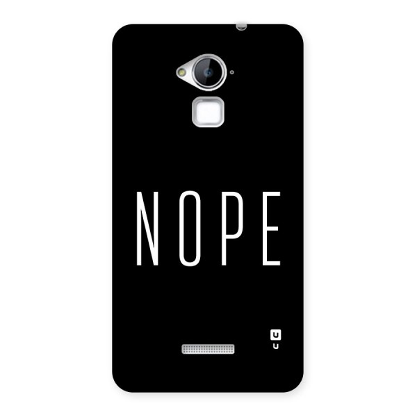 Minimalistic Nope Back Case for Coolpad Note 3