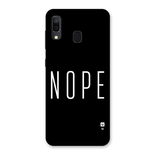 Minimalistic Nope Back Case for Galaxy A20