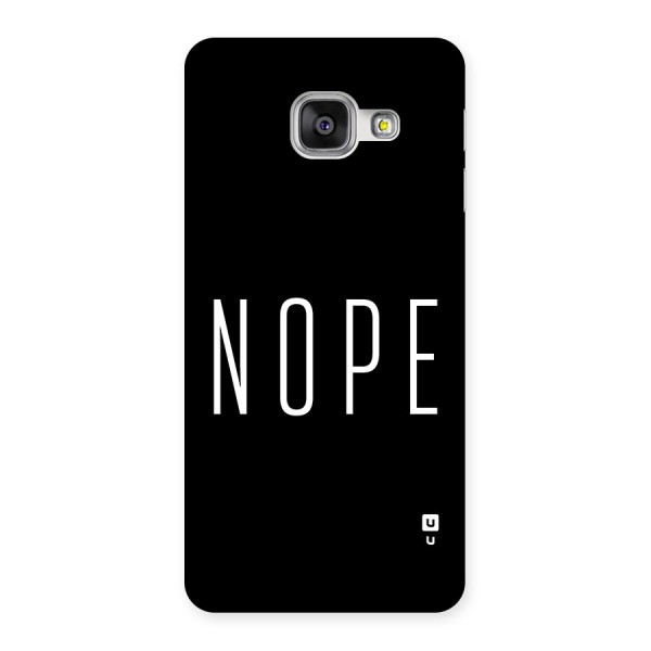 Minimalistic Nope Back Case for Galaxy A3 (2016)