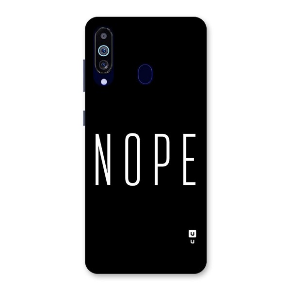 Minimalistic Nope Back Case for Galaxy A60