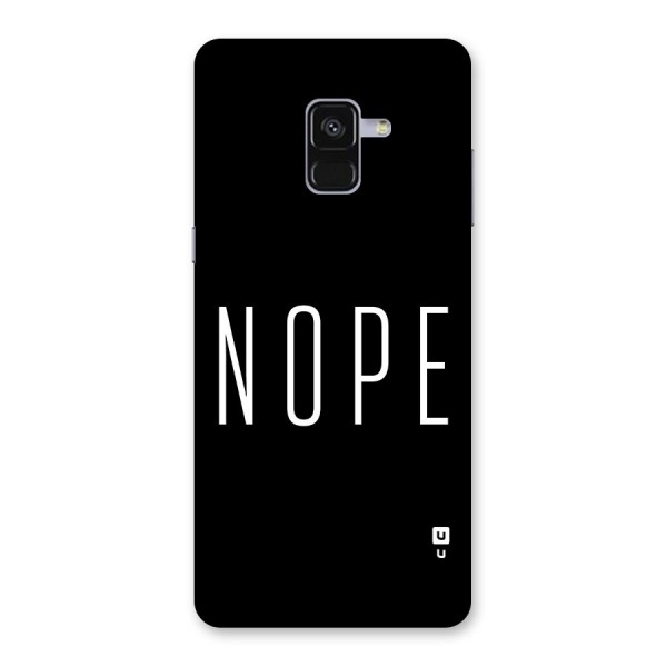 Minimalistic Nope Back Case for Galaxy A8 Plus