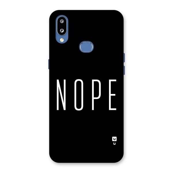 Minimalistic Nope Back Case for Galaxy M01s