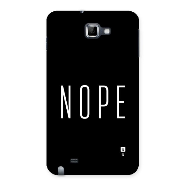 Minimalistic Nope Back Case for Galaxy Note