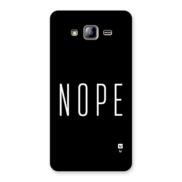 Minimalistic Nope Back Case for Galaxy On5