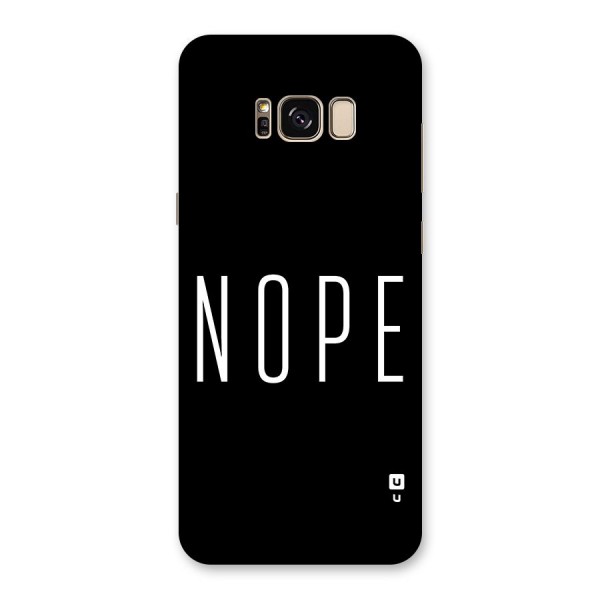 Minimalistic Nope Back Case for Galaxy S8 Plus