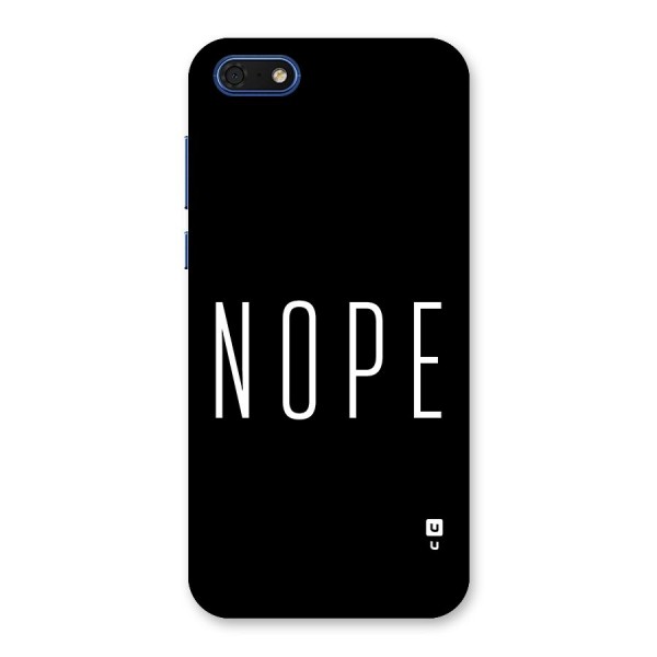 Minimalistic Nope Back Case for Honor 7s