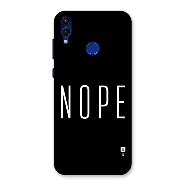 Minimalistic Nope Back Case for Honor 8C