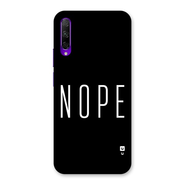 Minimalistic Nope Back Case for Honor 9X Pro
