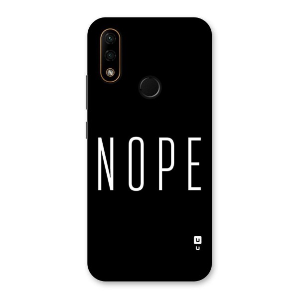 Minimalistic Nope Back Case for Lenovo A6 Note