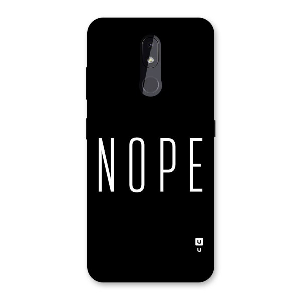 Minimalistic Nope Back Case for Nokia 3.2