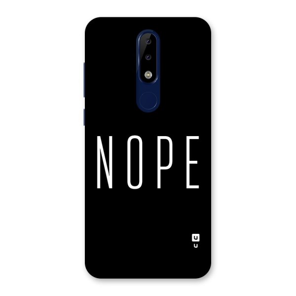 Minimalistic Nope Back Case for Nokia 5.1 Plus