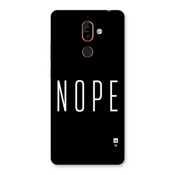 Minimalistic Nope Back Case for Nokia 7 Plus