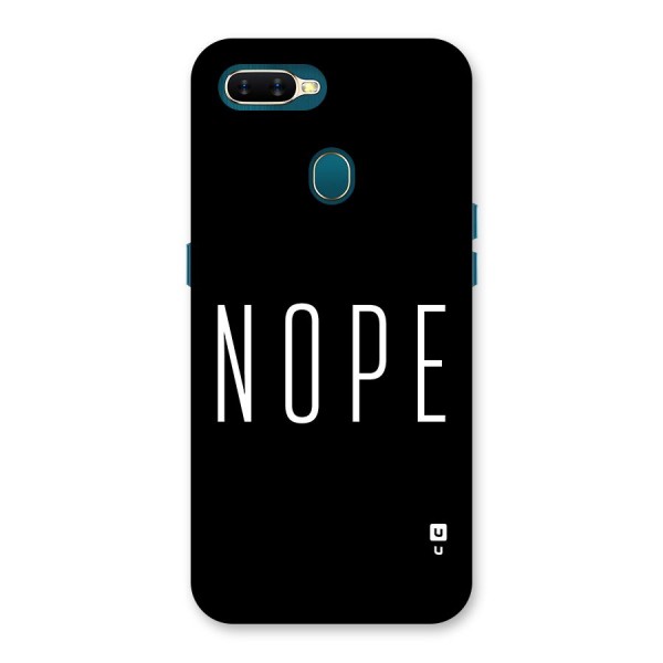 Minimalistic Nope Back Case for Oppo A11k