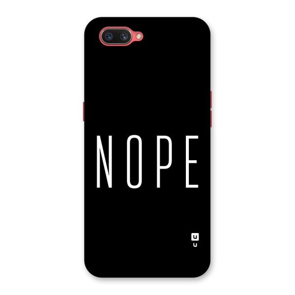 Minimalistic Nope Back Case for Oppo A3s