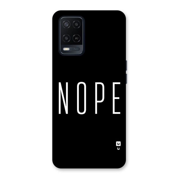 Minimalistic Nope Back Case for Oppo A54