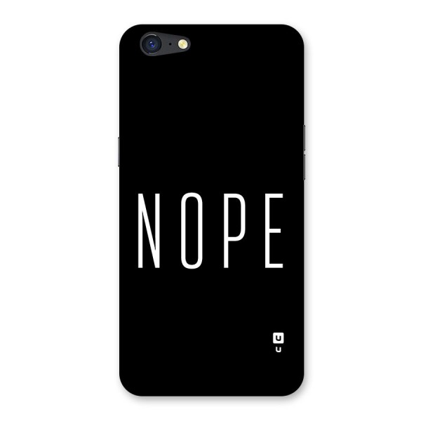 Minimalistic Nope Back Case for Oppo A71