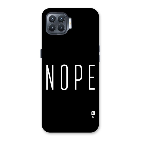 Minimalistic Nope Back Case for Oppo F17 Pro