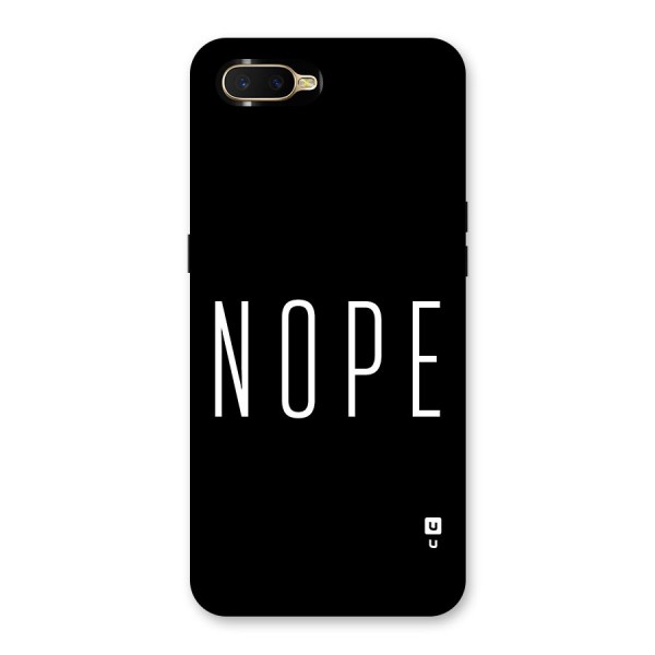 Minimalistic Nope Back Case for Oppo K1