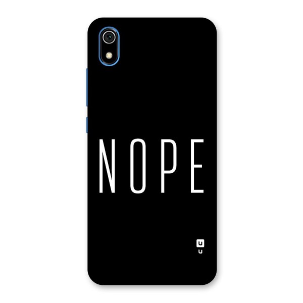 Minimalistic Nope Back Case for Redmi 7A