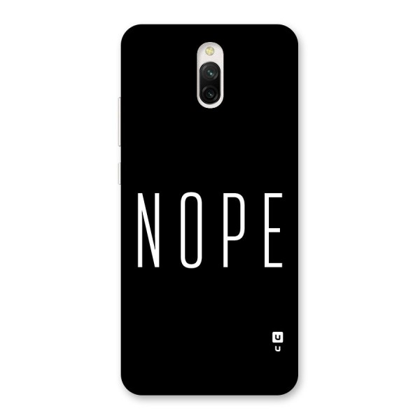 Minimalistic Nope Back Case for Redmi 8A Dual