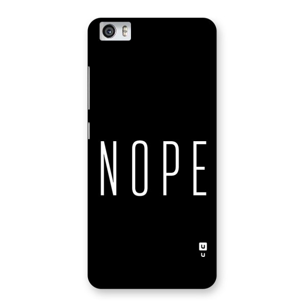 Minimalistic Nope Back Case for Redmi Mi 5