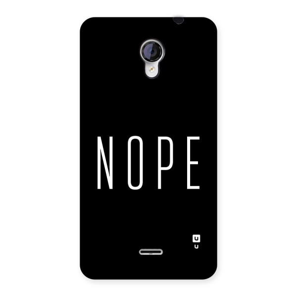 Minimalistic Nope Back Case for Unite 2 A106