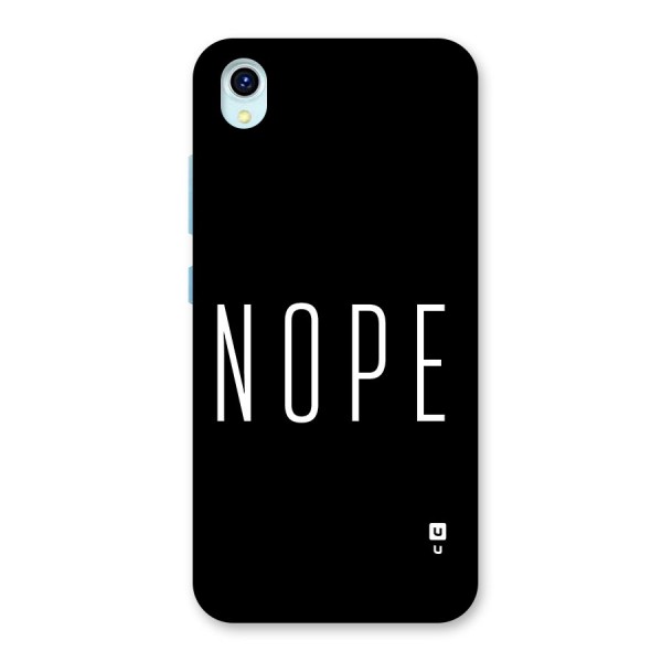 Minimalistic Nope Back Case for Vivo Y1s