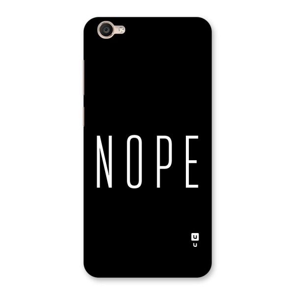 Minimalistic Nope Back Case for Vivo Y55