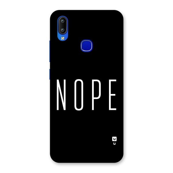 Minimalistic Nope Back Case for Vivo Y91