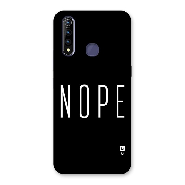 Minimalistic Nope Back Case for Vivo Z1 Pro