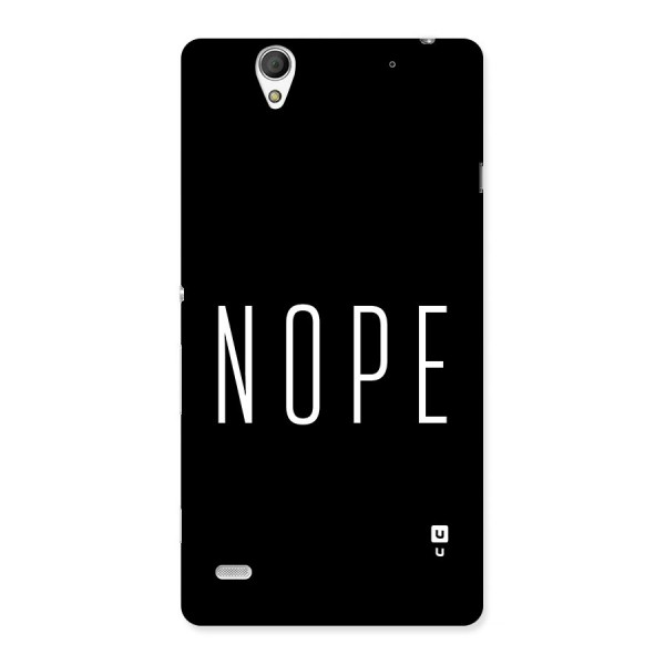 Minimalistic Nope Back Case for Xperia C4