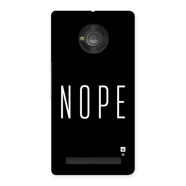 Minimalistic Nope Back Case for Yuphoria