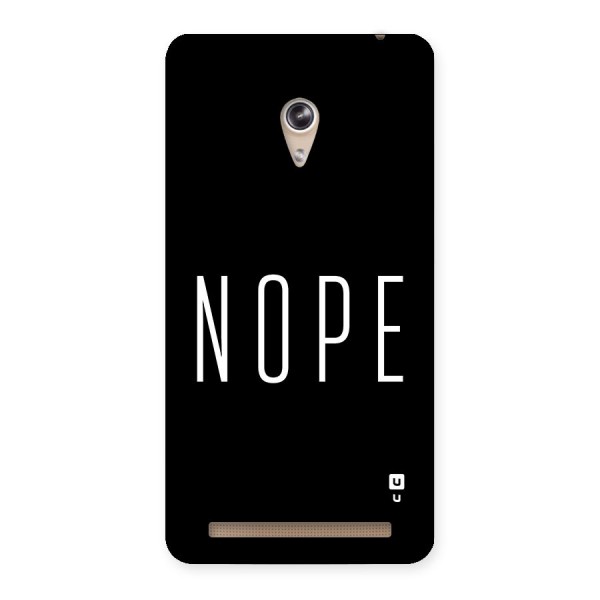 Minimalistic Nope Back Case for Zenfone 6