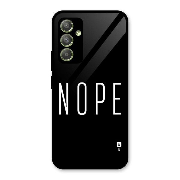 Minimalistic Nope Glass Back Case for Galaxy A54