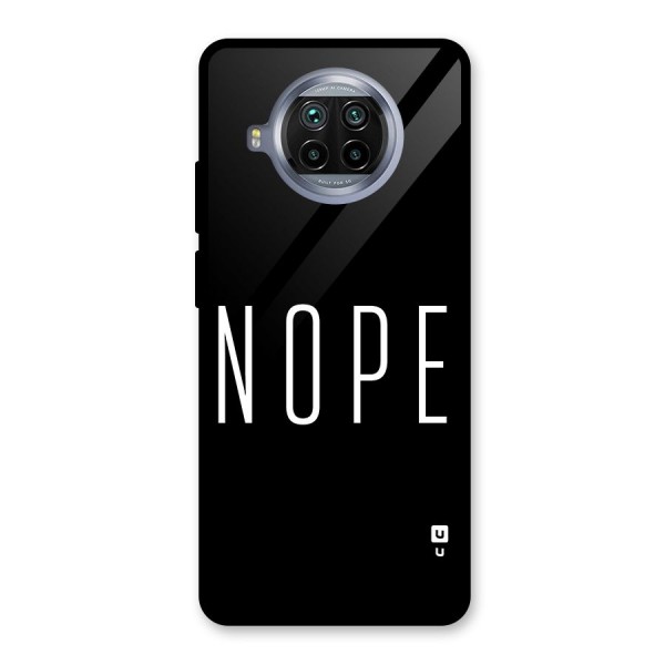 Minimalistic Nope Glass Back Case for Mi 10i