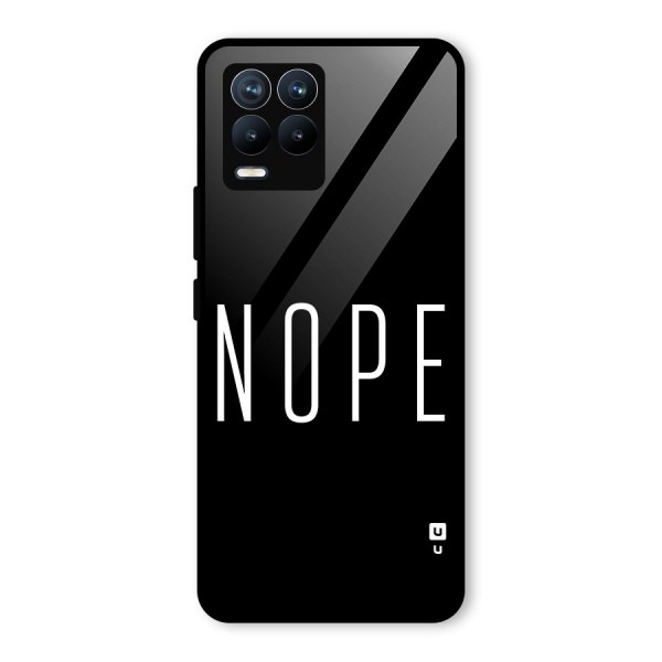 Minimalistic Nope Glass Back Case for Realme 8