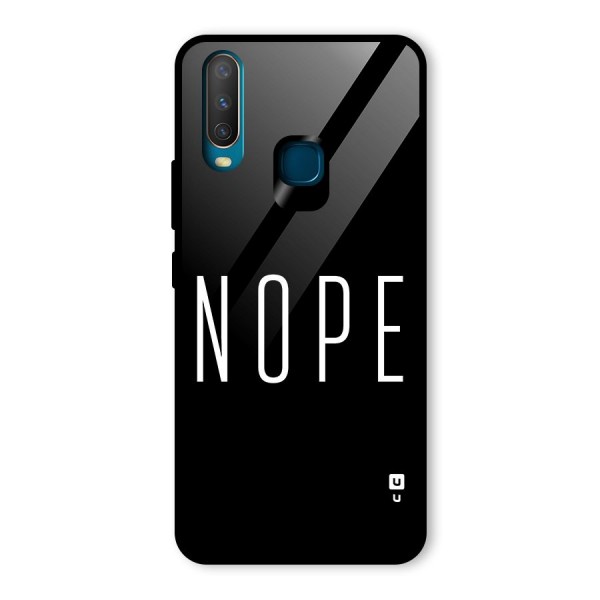 Minimalistic Nope Glass Back Case for Vivo Y12