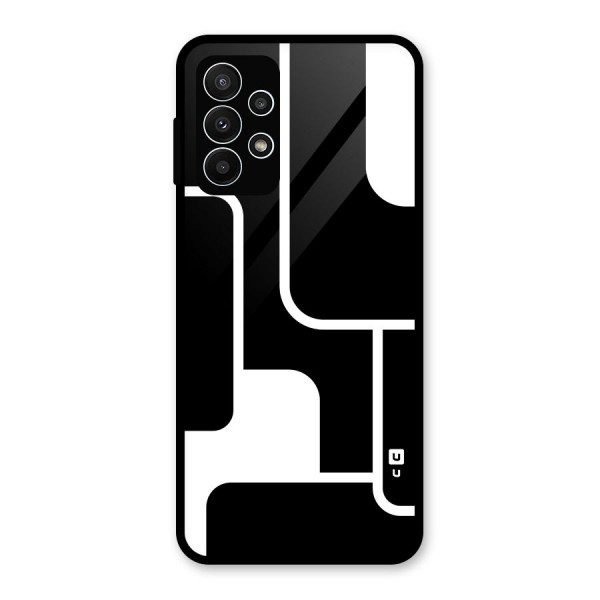 Minimalistic Shapes Glass Back Case for Galaxy A23