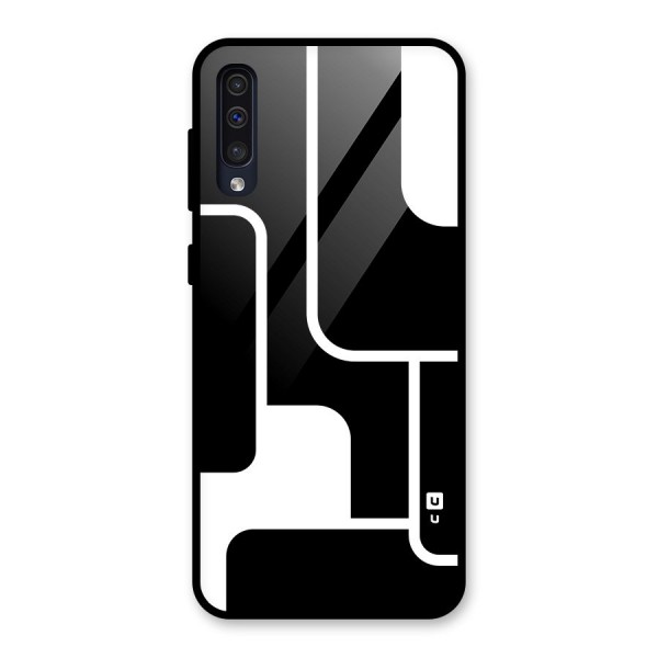 Minimalistic Shapes Glass Back Case for Galaxy A50