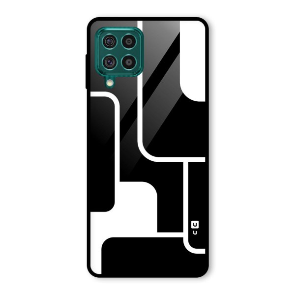 Minimalistic Shapes Glass Back Case for Galaxy F62